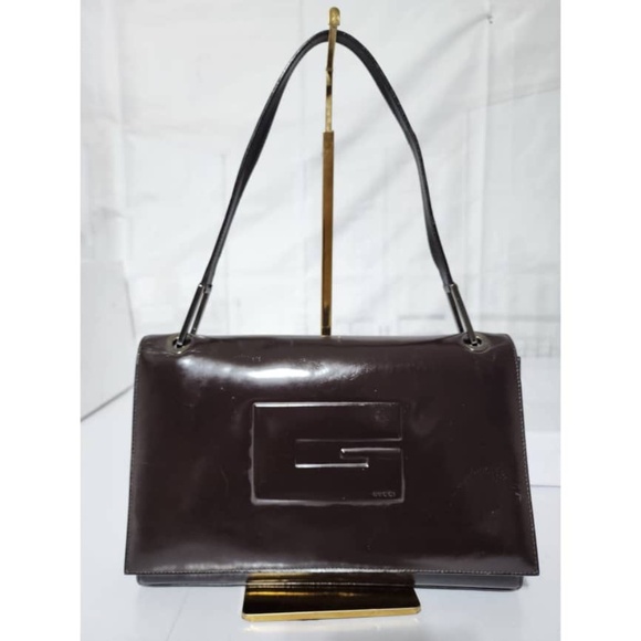 Authentic GUCCI Vinatge Tomford Shoulder Bag Brown - Picture 1 of 16
